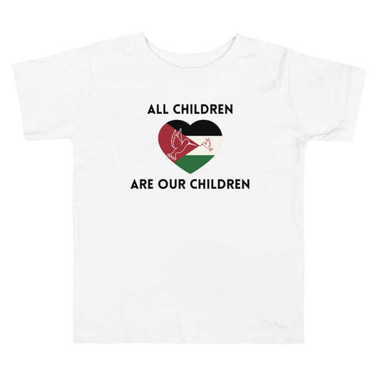 All Children Are Our Children <3 Toddler Tee White